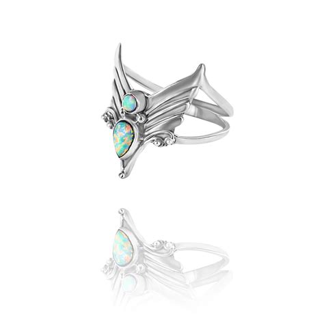 angel ring sky opal angel jewellery