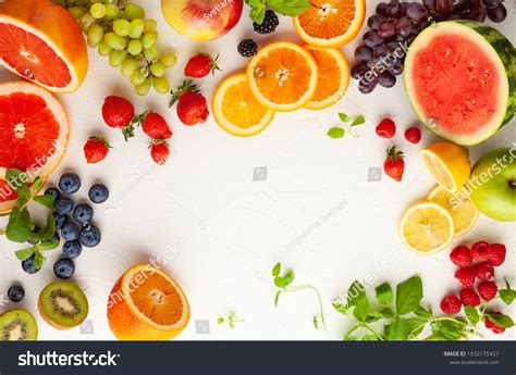 fruits top view   royalty  licensable stock