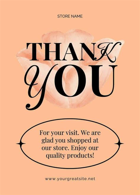 peach greeting   card  template