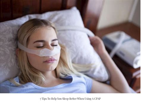 7 Tips To Help You Sleep Better When Using A CPAP Machine - CPAP MEDICINE