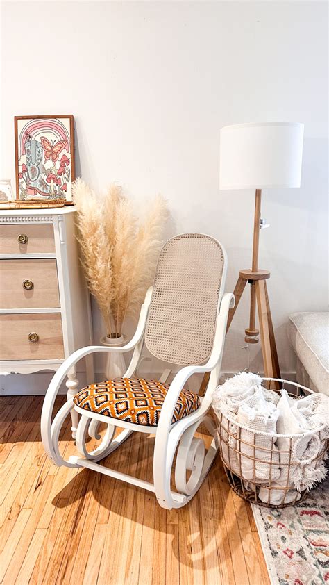 reviving  classic upcycling  vintage bentwood rocking chair fusion