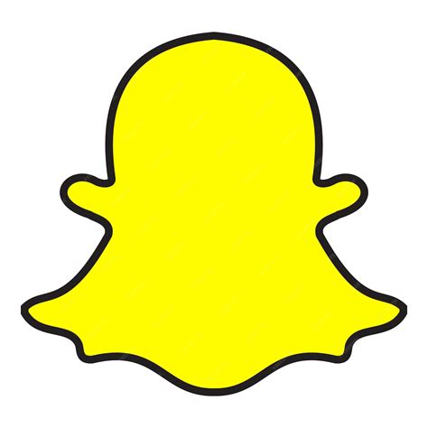 Premium Vector | Snapchat icon illustration Snapchat app logo Social