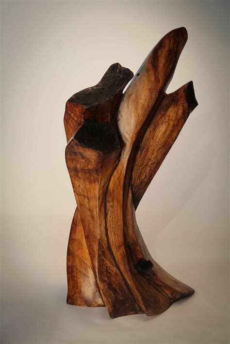 Jeff May Art / Freeform Abstract Wood Carving "Untied"