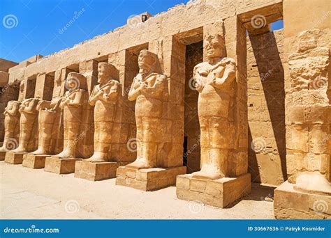 ancient architecture karnak temple luxor stock