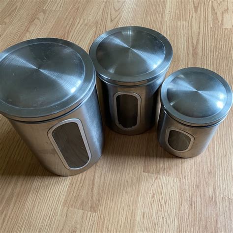 Metal Canister Set - Etsy