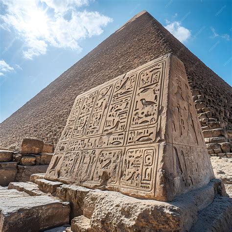 Mysterious pyramids ancient mystical View of the great Pyramid complex