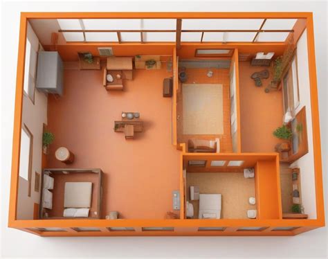 Premium Photo | 3d floor plan interior design a 3d floor plan of a house
