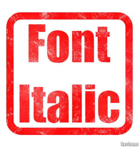 Font Italic Text Effect and Logo Design Font