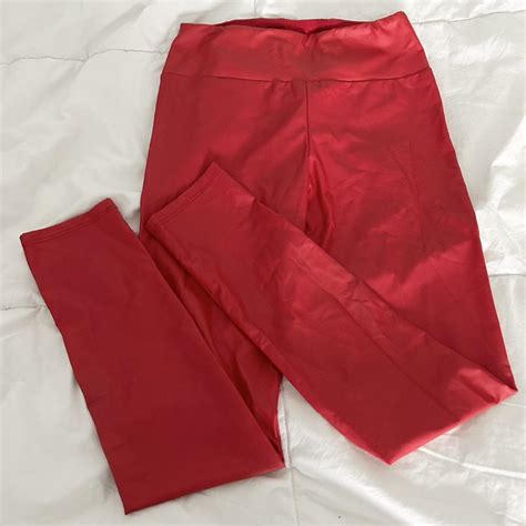 Calzedonia Women's Red Trousers | Depop