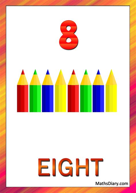 Learning counting and recognition of number 8 – Worksheets – Level 1 ...
