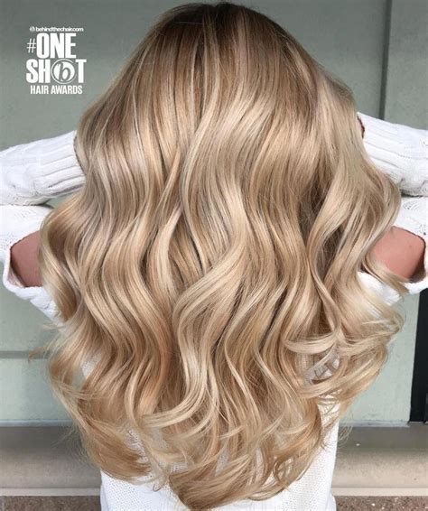 Perfect honey blonde balayage hair color Full head of Champagne and ...