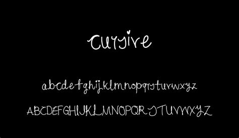 cursive  font