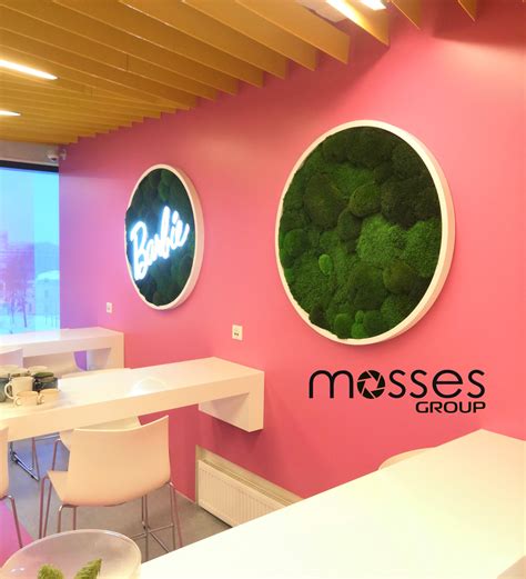 Фото работ по озеленению стабилизированным мхом от MOSSESgroup