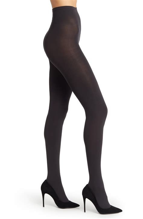 Swedish Stockings Lia Opaque Tights in Blue | Lyst