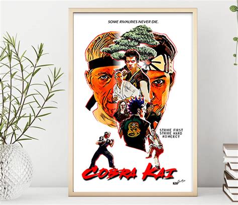 Cobra Kai Movie Poster Cobra Kai Poster Karate Kid Wall Art | Etsy