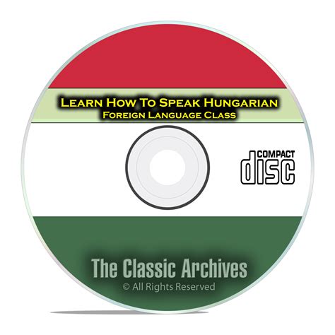 Learn How To Speak Hungarian, Fast Foreign Language Training Course, CD