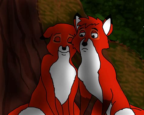 Tod and Vixey watch over Copper by DiegBareno on DeviantArt