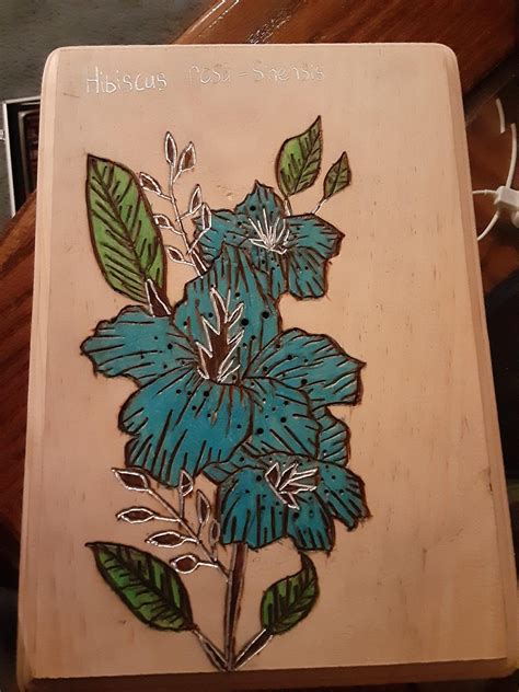 Flower Wood Burning - Etsy