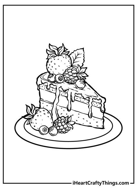 Cake Coloring Pages (Updated 2021)