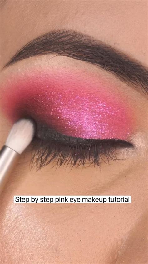 Step by step pink eye makeup tutorial | Eye makeup, Pink eye makeup ...