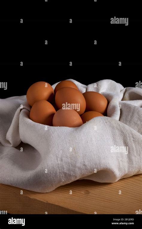 chicken raw eggs stock photo alamy