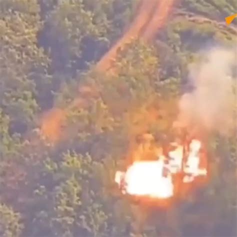 Watch Russian Krasnopol Artillery System Destroying Polish Krab Howitzer