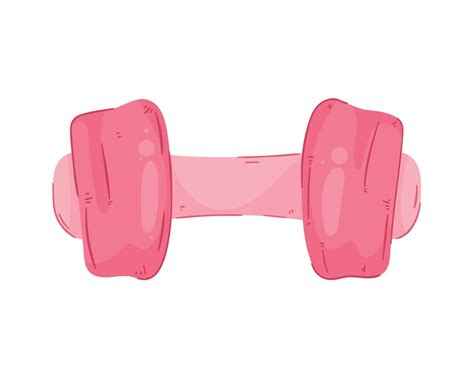 pink dumbbell gym equipment 16926956 Vector Art at Vecteezy