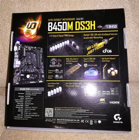 Обзор от покупателя на Материнская плата GIGABYTE B450M DS3H (AM4, mATX ...