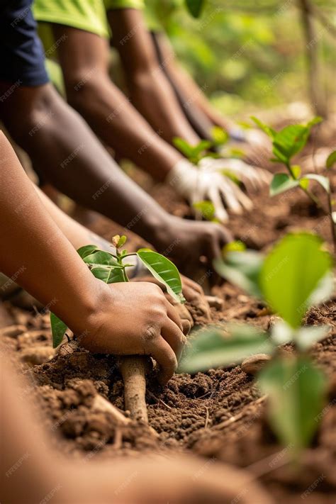 Premium Photo | Communities coming together for a tree planting event