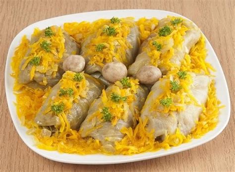 Голубцы с гречневой кашей и грибами