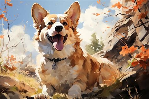 Premium AI Image | Cute Corgi Charm