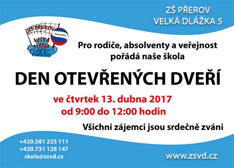 Den otevřených dveří | ZŠ Přerov
