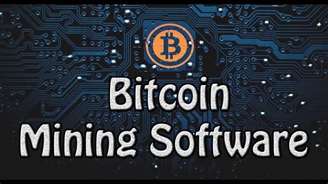 bitcoin mining software  pc  mining  btc