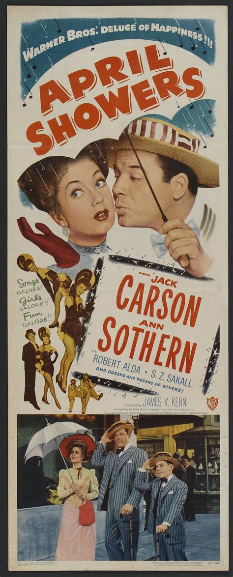 April Showers (Warner Brothers, 1948). Insert (14" X 36"). Musical