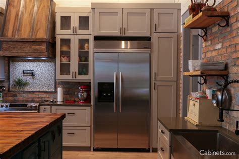 Shaker II Maple Willow Gray Framed Cabinets
