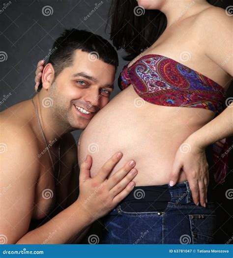Expectation of a miracle stock image. Image of belly - 63781047