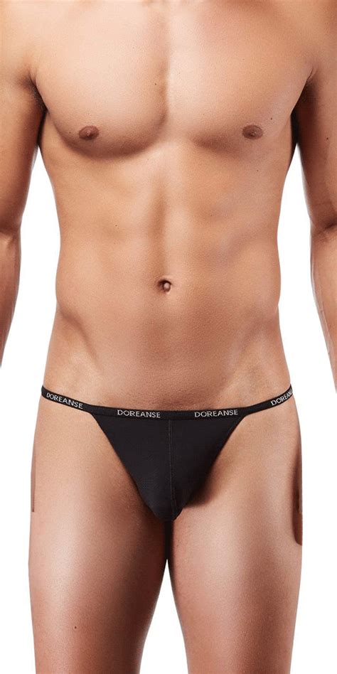 DOREANSE Aire Thong In Black | DOREANSE – MensUnderwearStore.com - Men ...