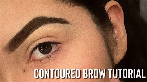 How to: Contoured Brow - YouTube