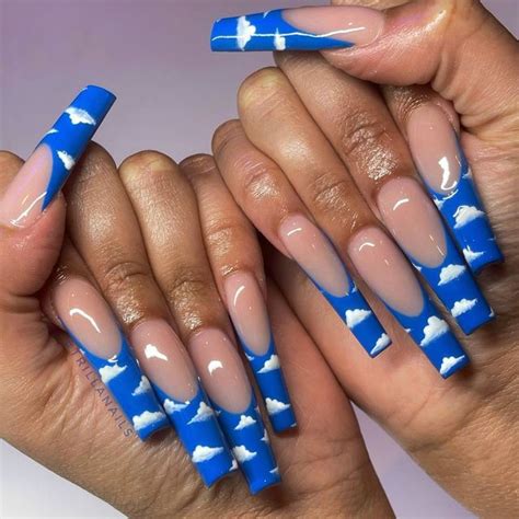 15 Blue French Tip Nail Ideas That Are Every Bit of Cool