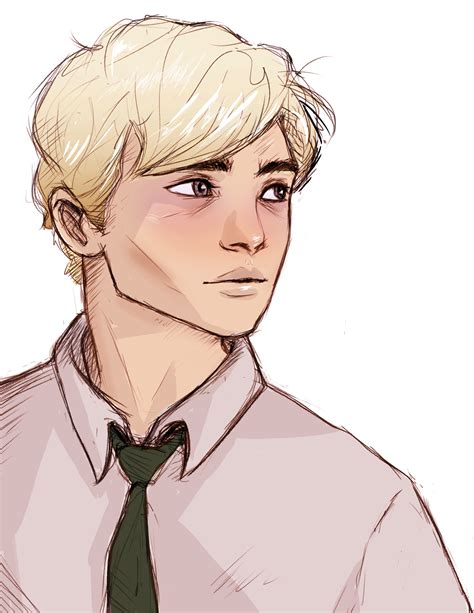 Drawing Draco Malfoy Fan Art - in the stairs - Draco Malfoy Fan Art