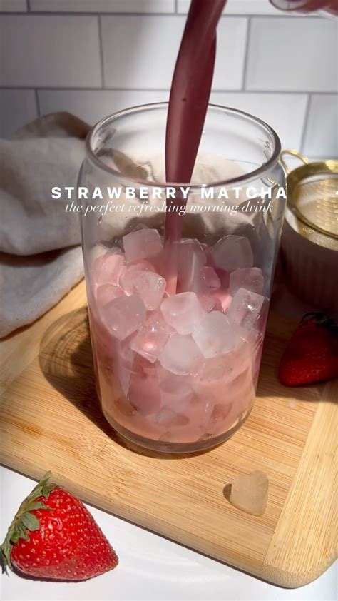 how to make strawberry matcha at home