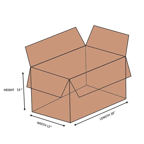 Double Wall Cardboard Box - 20 x 12 x 14 - Hub Packaging