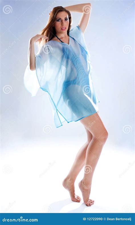 woman  negligee stock photo image  beauty barefoot