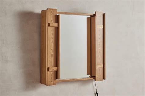 Lighted Mid-Century Modern Mirror by Holsten and Asgard For Sale at 1stDibs