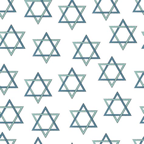 Premium Vector | Israeli jewish stars of david seamless pattern