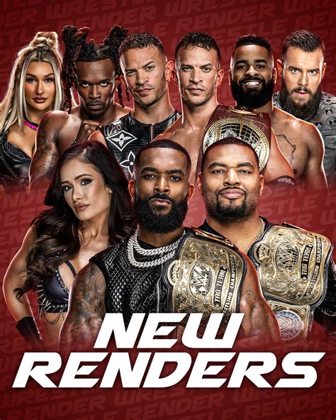 WWE has recently updated renders for Ricky Saint(w/ & w/o NA Title), Je