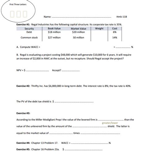 solved finance homework problem   correct cheggcom