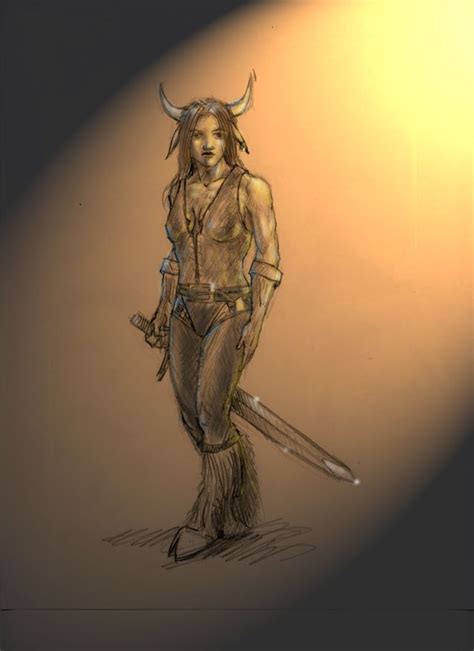 Female minotaur by Yivgeni-M on DeviantArt | Female minotaur, Character ...