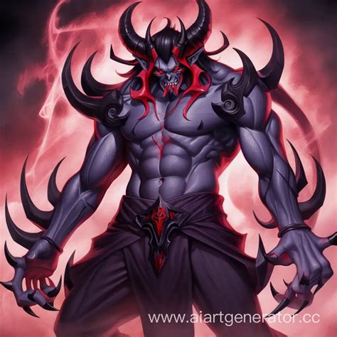 mystical encounter   zxc demon dark fantasy art ai art generator