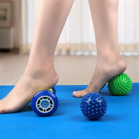 Plantar Fasciitis Relief Set - Foot Massage Roller with 2 Spiky Massage